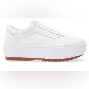 VANS - Women - Old Skool Stacked - White WMS 8 MN 6.5 discontinued on Vans site